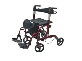 רולטור 4 גלגלים קל משקל עם רגליות ומושב